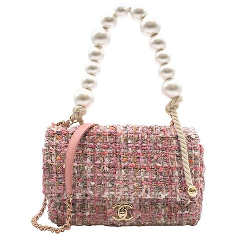 chanel tweed bag with pearls|Chanel tweed bag price.